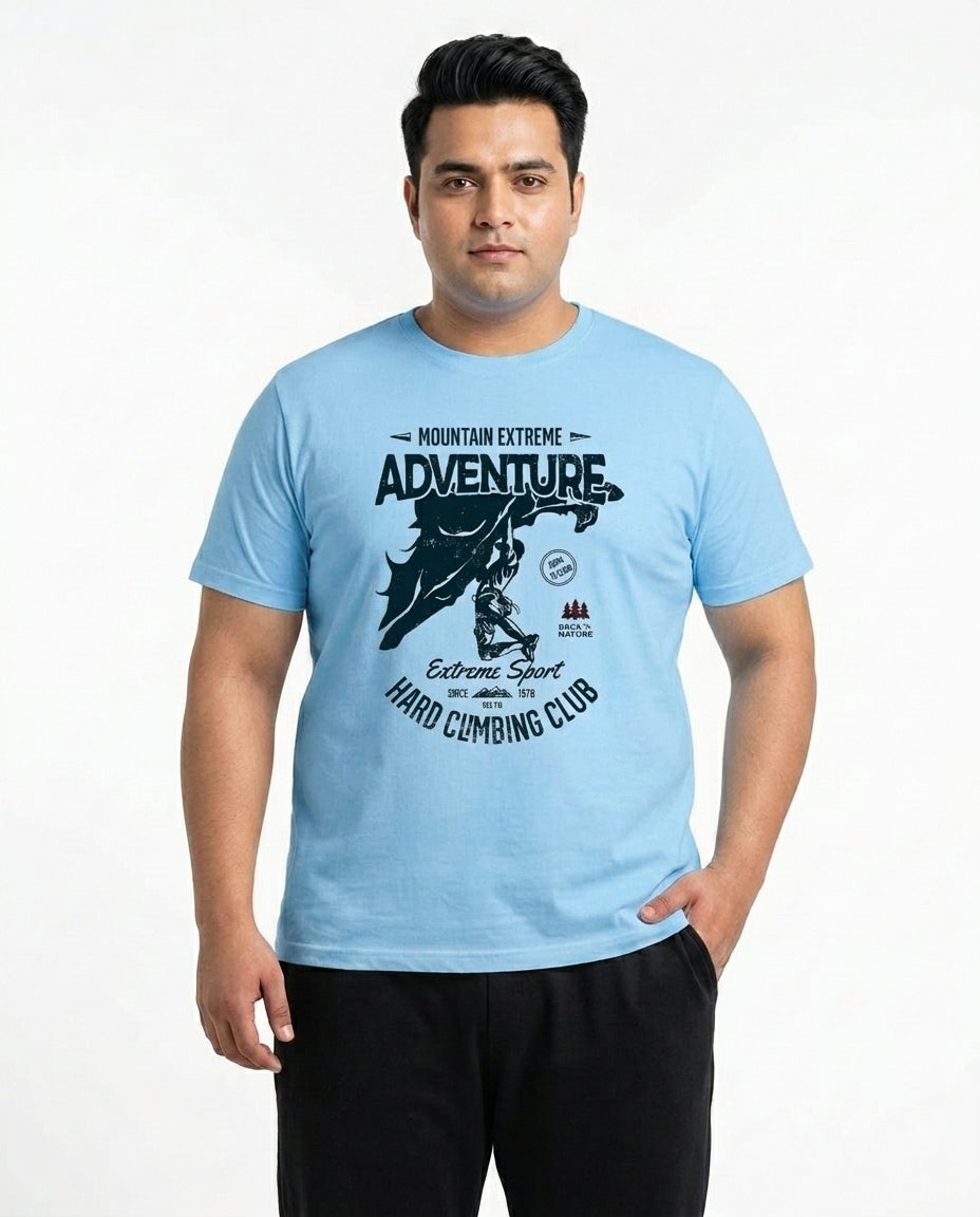 Mountain Extereme Adventure Plus Size Men Premium Tee