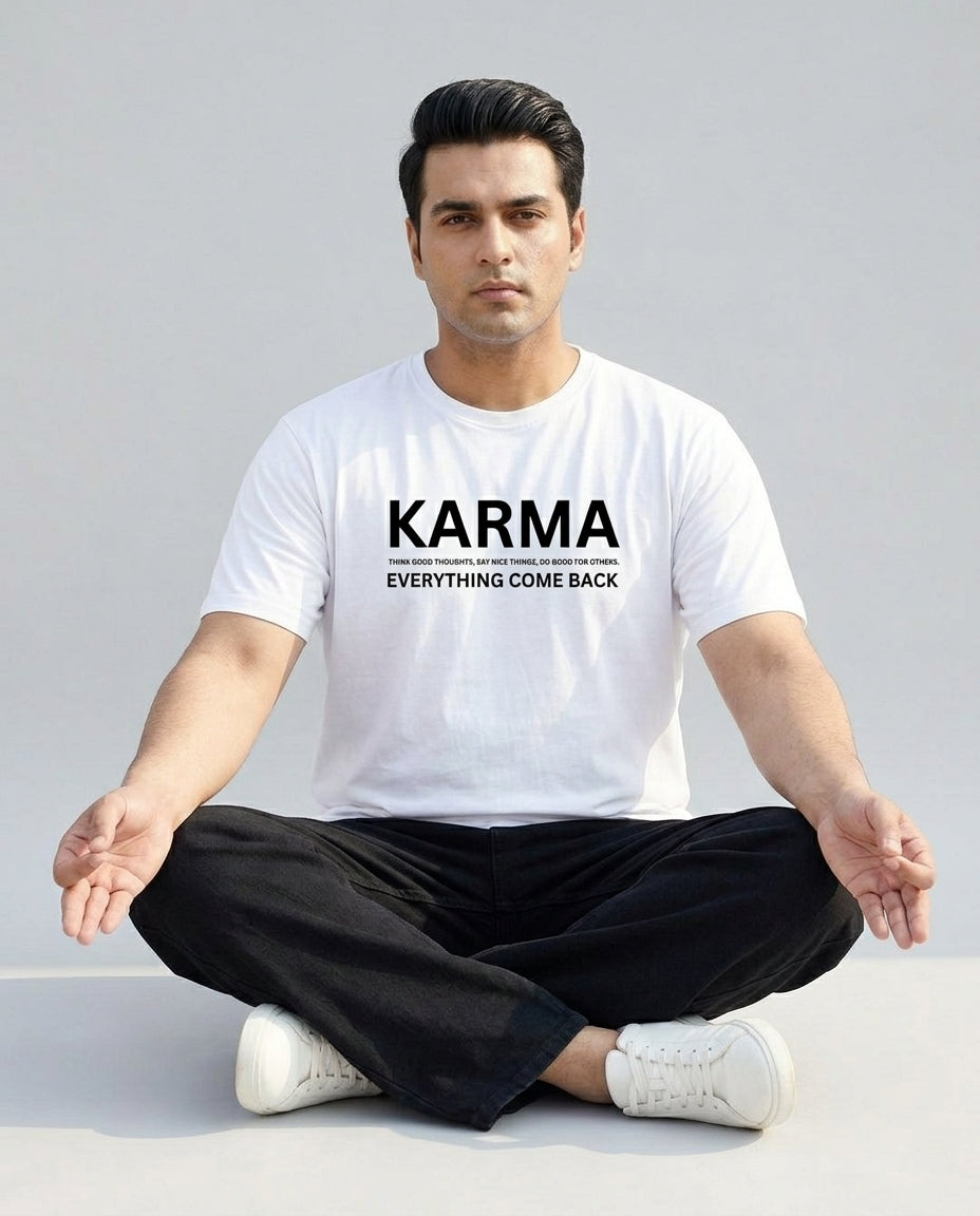 Karma Plus Size Men Premium Tee