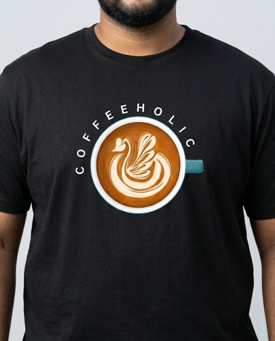 Coffeeholic Plus Size Men Premium Tee