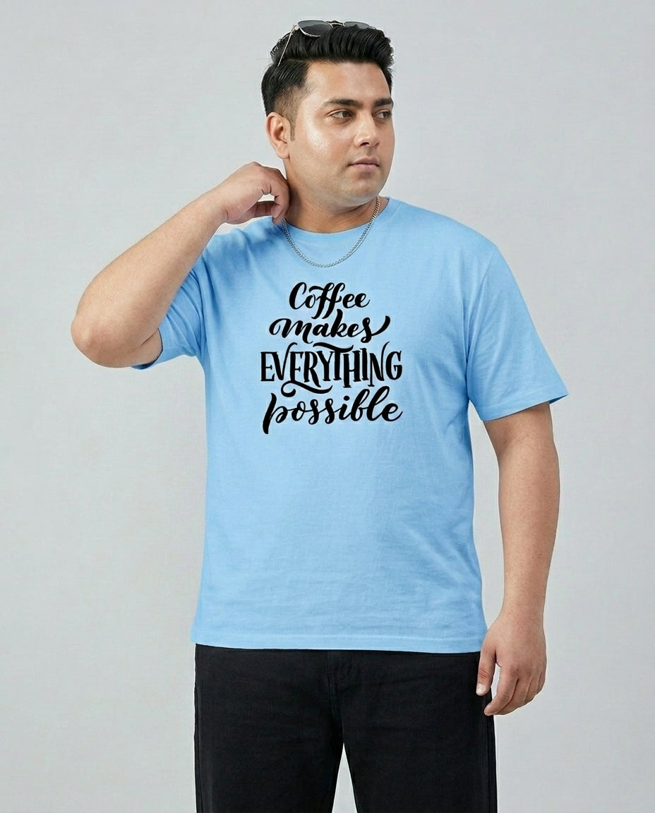 Coffee Makes Every things Plus Size Men Premium Tee