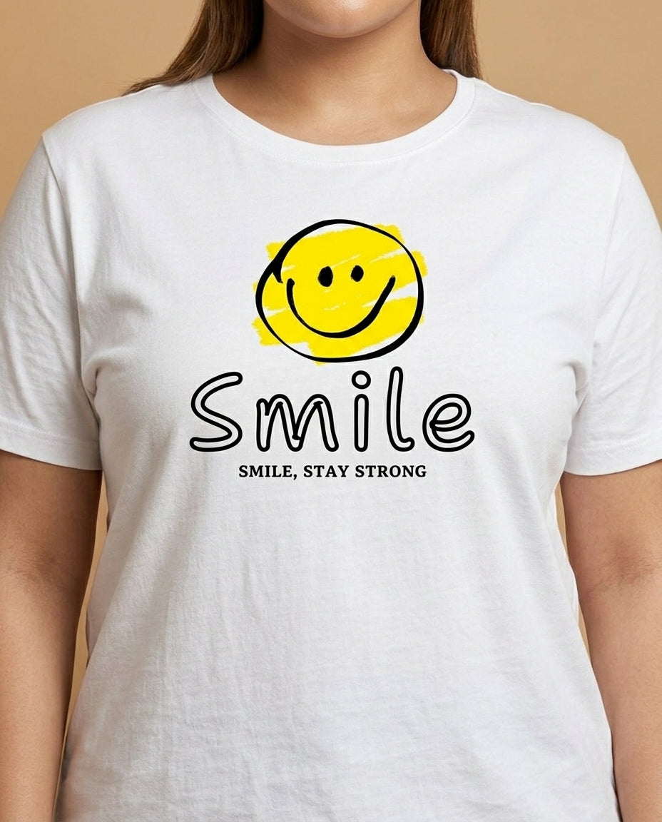 Smile Plus Size Women Premium Tee
