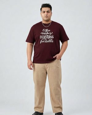 Coffee Makes Every things Plus Size Men Premium Tee