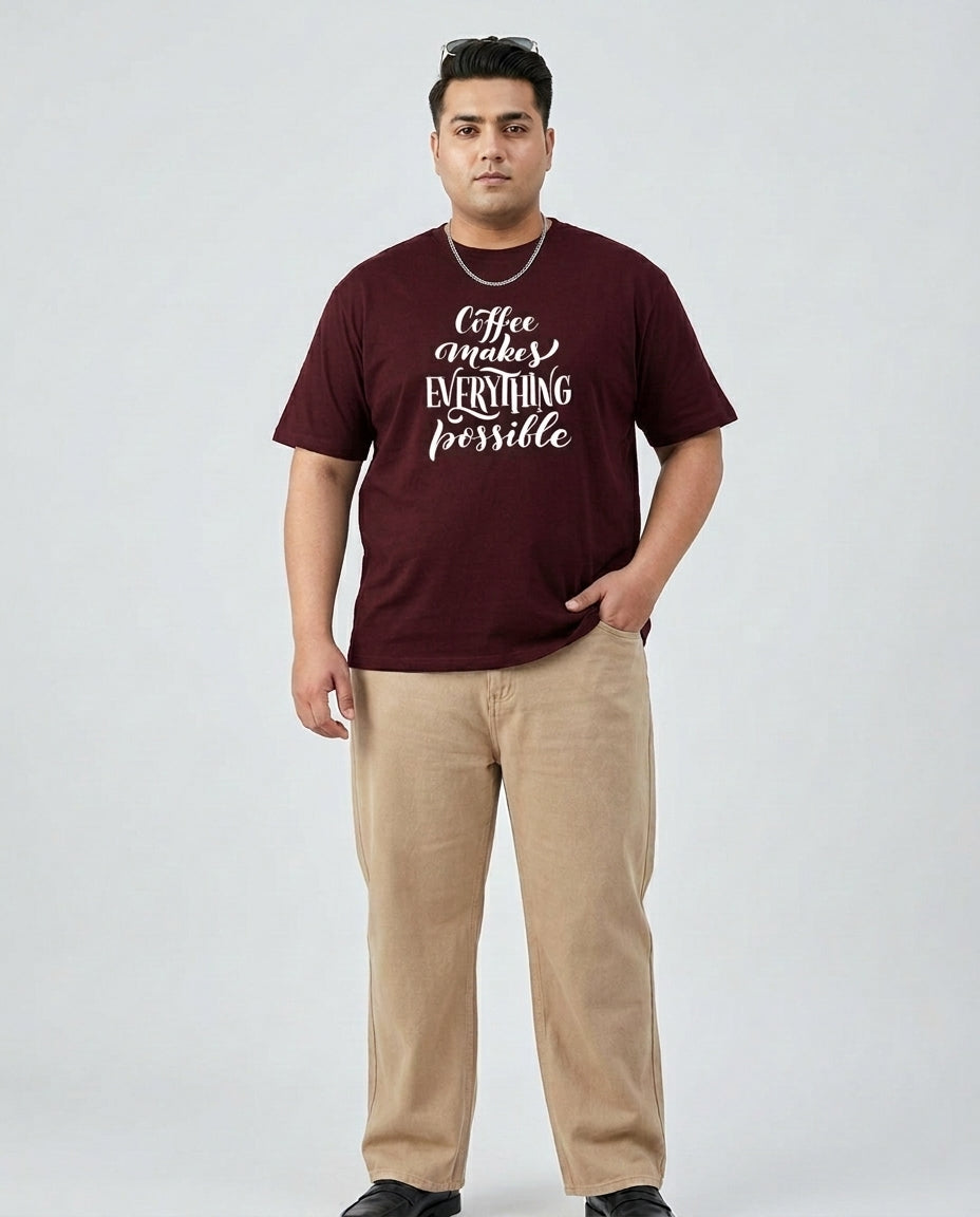 Coffee Makes Every things Plus Size Men Premium Tee