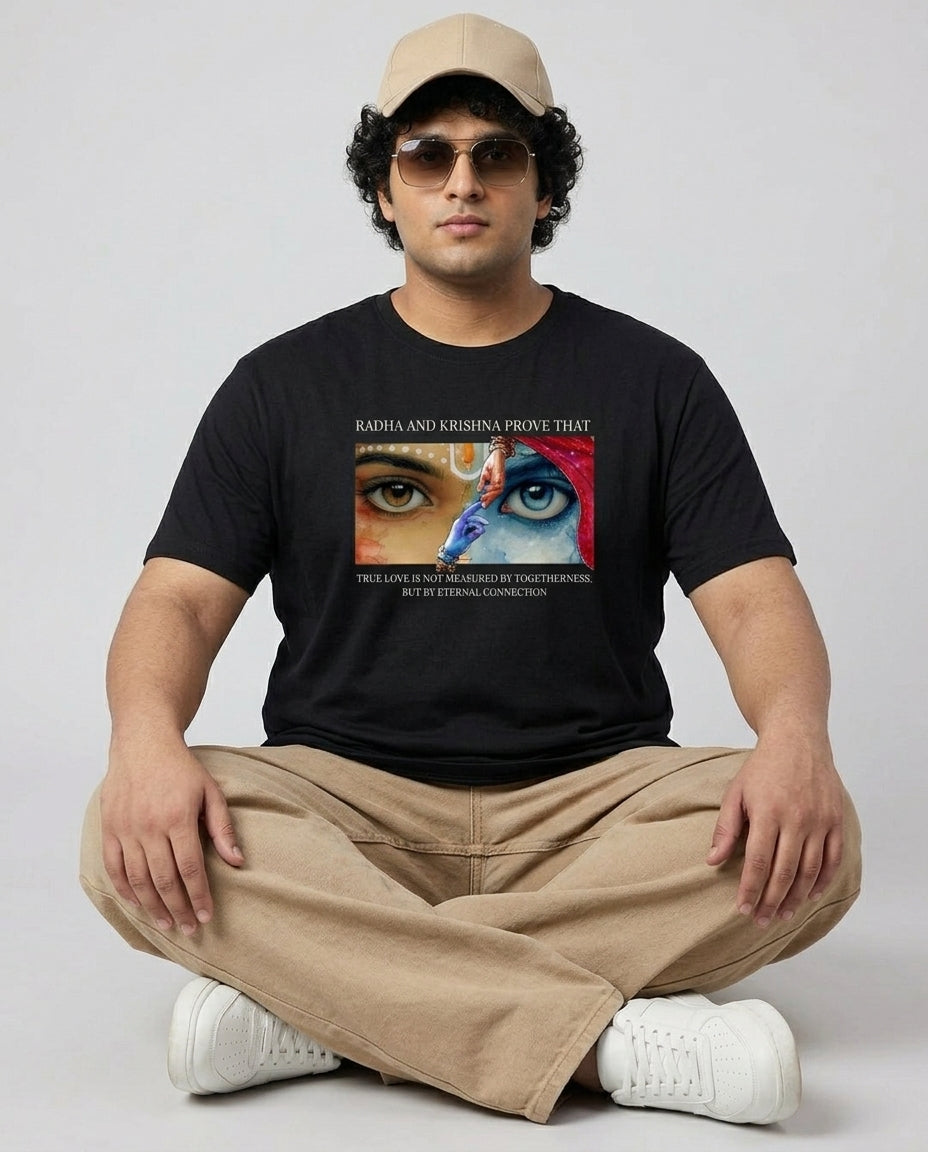 Radha Krishna Plus Size Men Premium Tee