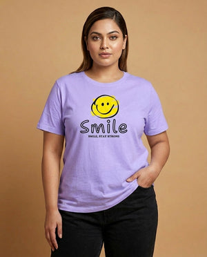 Smile Plus Size Women Premium Tee