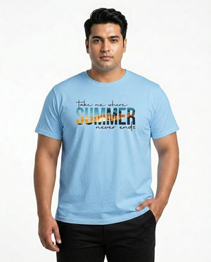 Take Me Where Summer Never Ends Plus Size Men Premium Tee