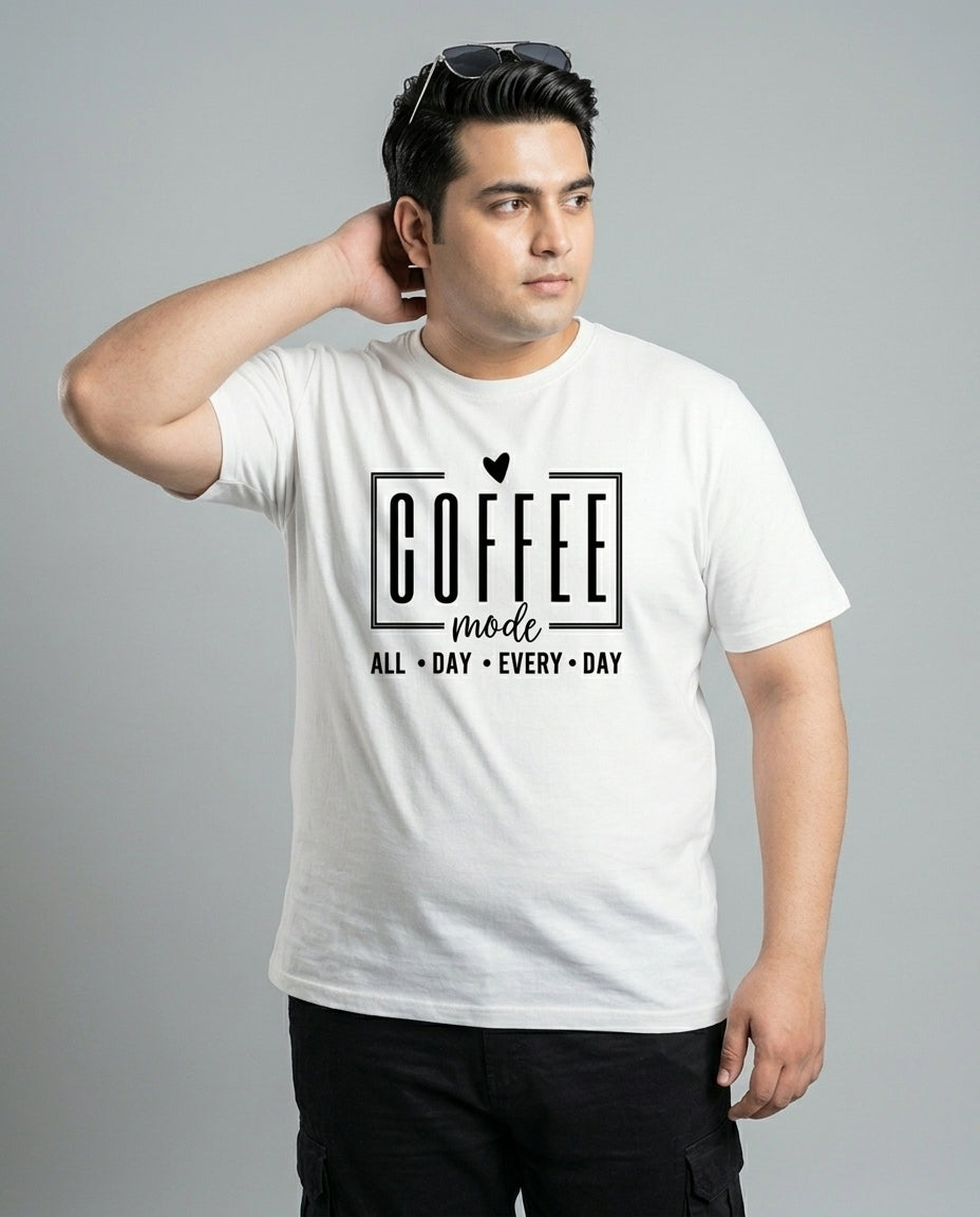 Coffee All Day Every Day Plus Size Men Premium Tee