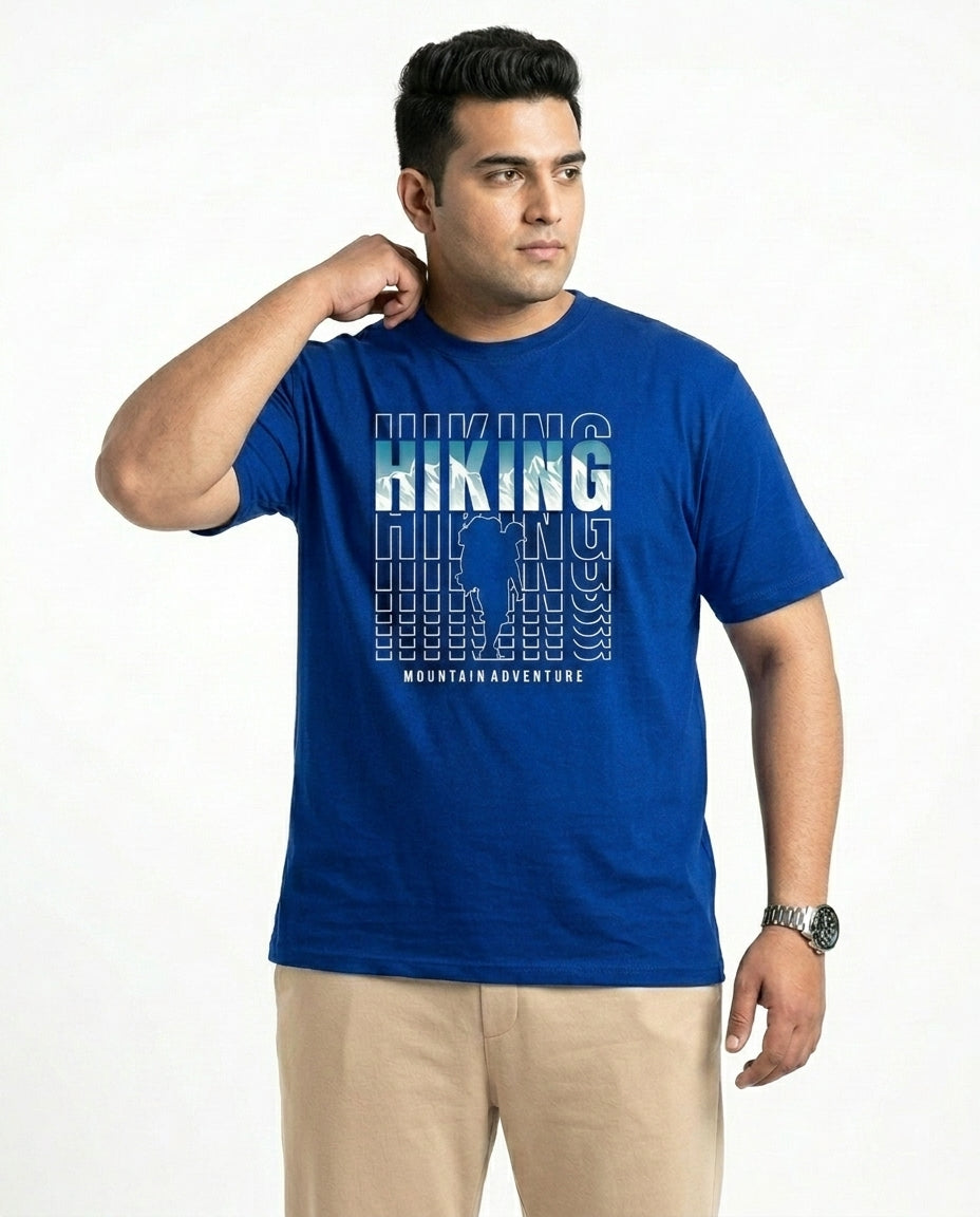 Hiking Plus Size Men Premium Tee