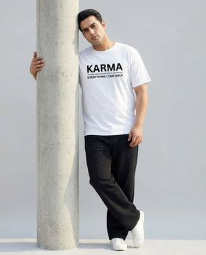 Karma Plus Size Men Premium Tee
