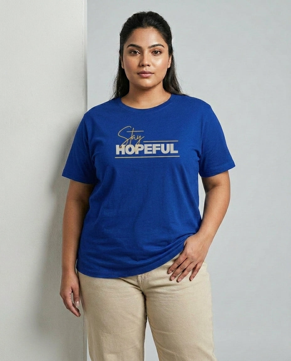 Stay Hopeful Plus Size Women Premium Tee