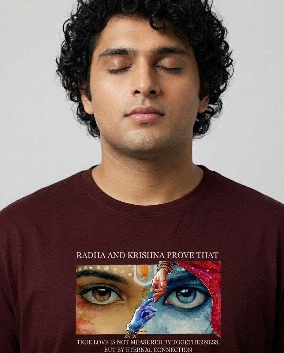 Radha Krishna Plus Size Men Premium Tee