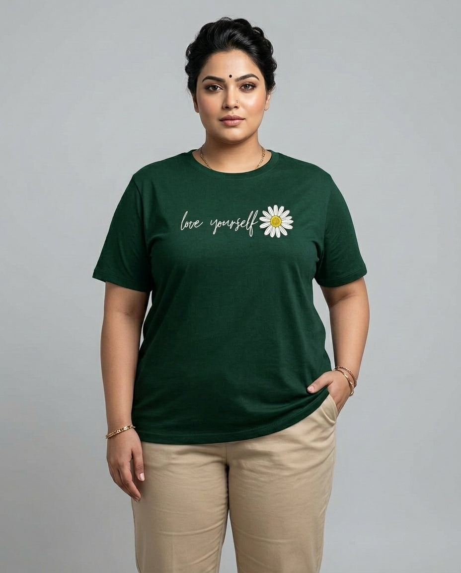 Love Yourself Plus Size Women Premium Tee