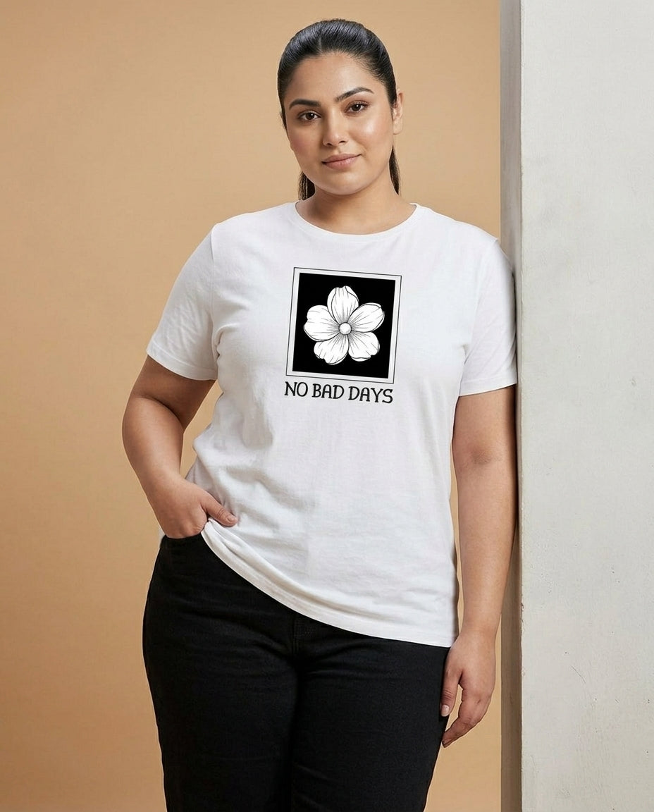 No Bad Days Plus Size Women Premium Tee