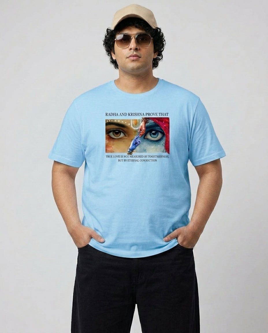 Radha Krishna Plus Size Men Premium Tee