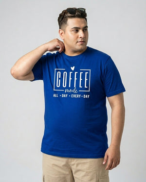 Coffee All Day Every Day Plus Size Men Premium Tee