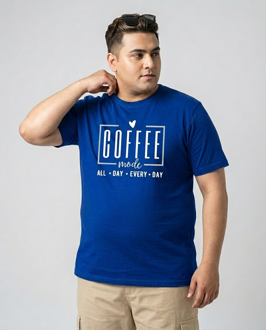 Coffee All Day Every Day Plus Size Men Premium Tee