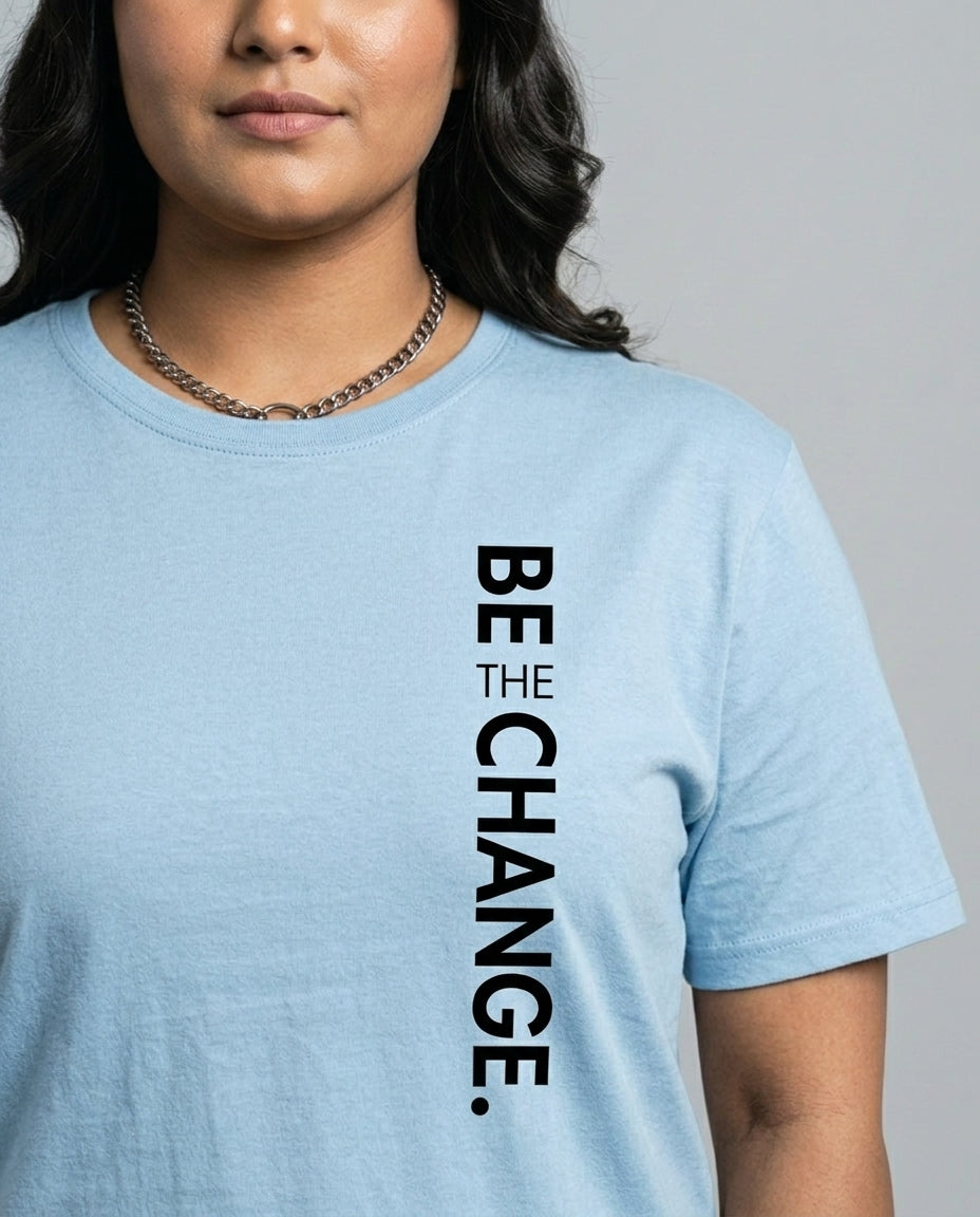 Be The Change Plus Size Women Premium Tee