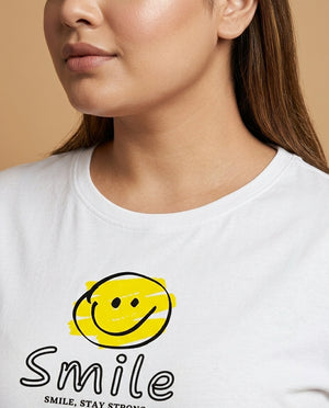 Smile Plus Size Women Premium Tee