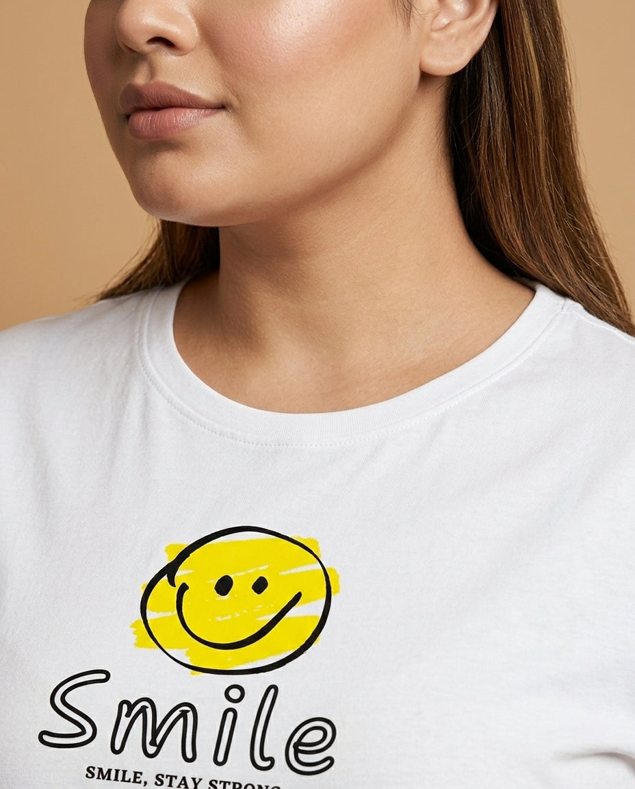 Smile Plus Size Women Premium Tee