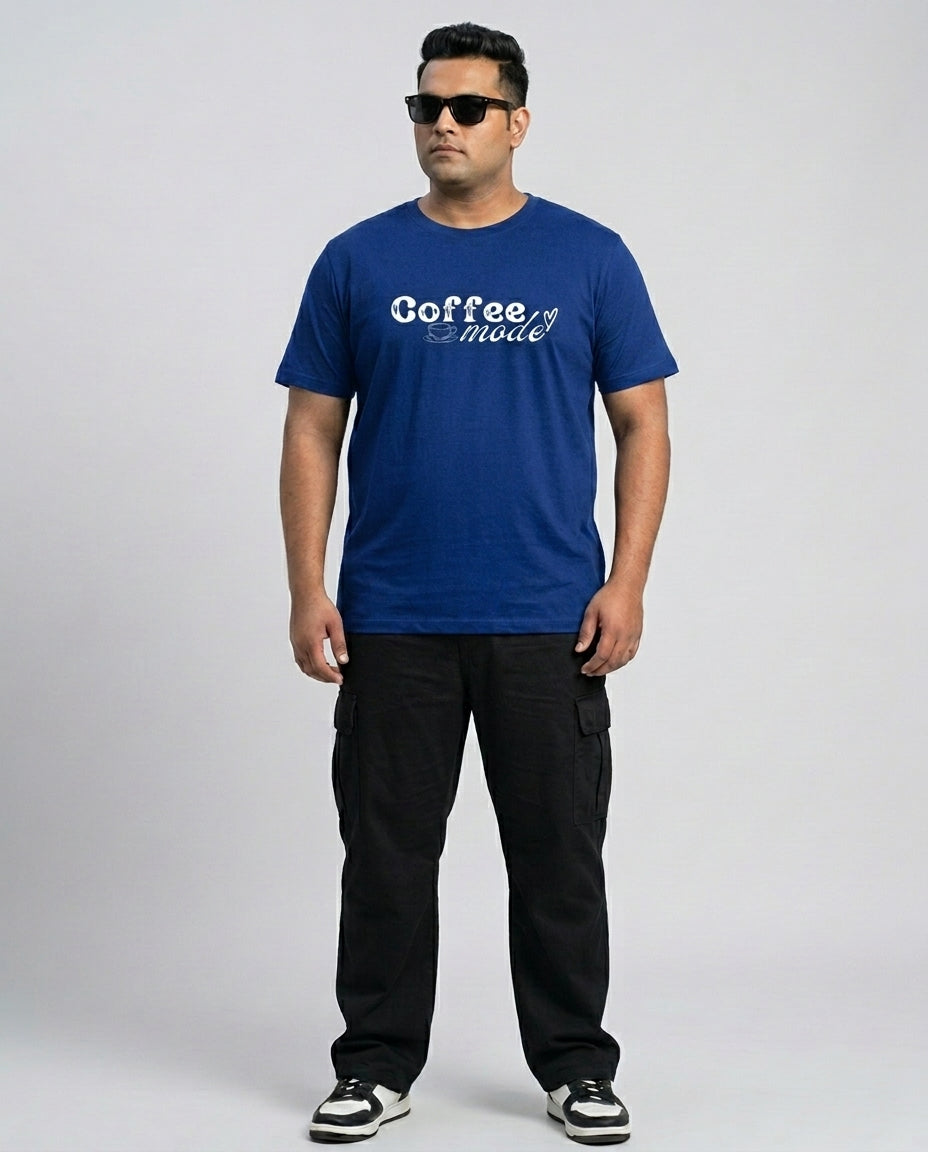 Coffee Mode Plus Size Men Premium Tee