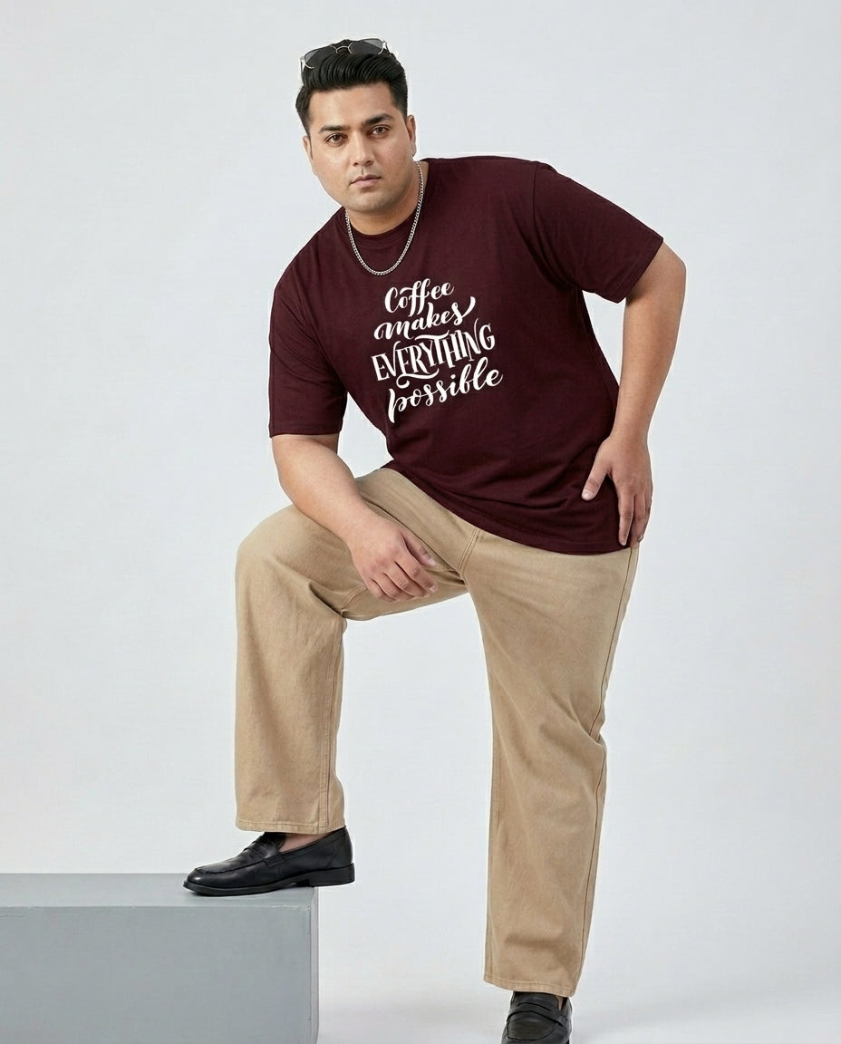 Coffee Makes Every things Plus Size Men Premium Tee