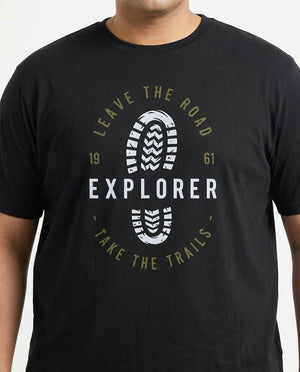 Explorer Foot Plus Size Men Premium Tee