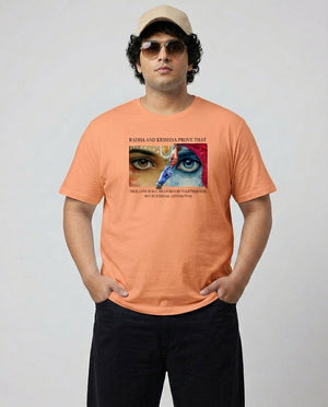 Radha Krishna Plus Size Men Premium Tee