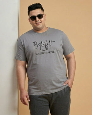 Be The Light Plus Size Men Premium Tee