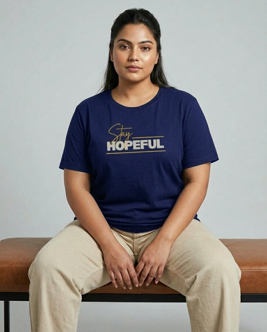Stay Hopeful Plus Size Women Premium Tee