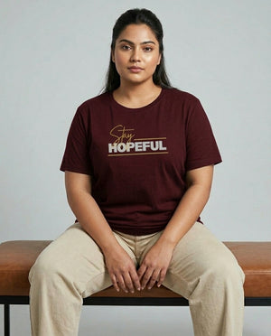 Stay Hopeful Plus Size Women Premium Tee