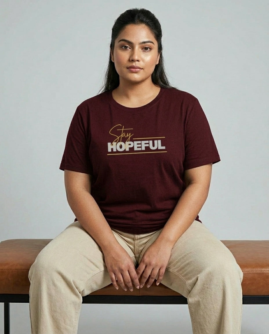 Stay Hopeful Plus Size Women Premium Tee