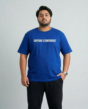 Caffeine & Confidence Plus Size Men Premium Tee
