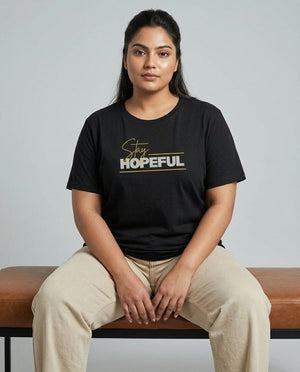 Stay Hopeful Plus Size Women Premium Tee