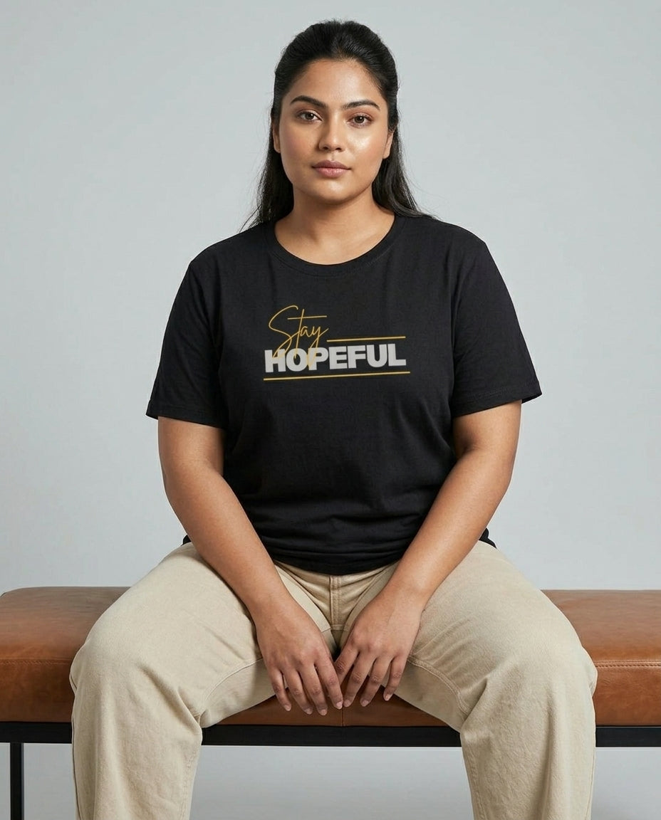 Stay Hopeful Plus Size Women Premium Tee