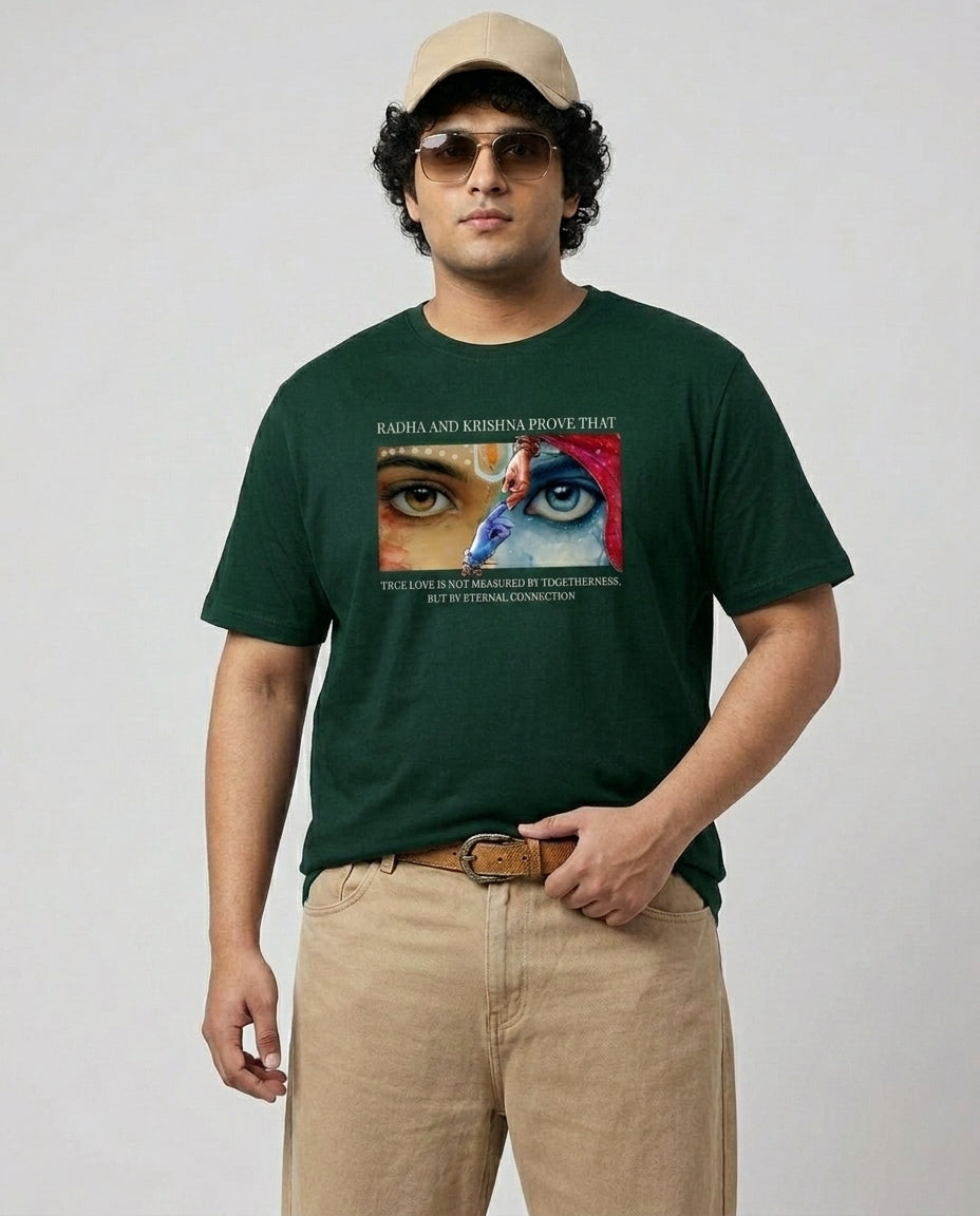 Radha Krishna Plus Size Men Premium Tee