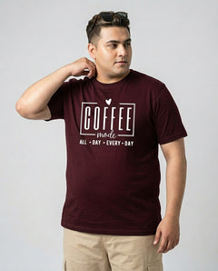 Coffee All Day Every Day Plus Size Men Premium Tee