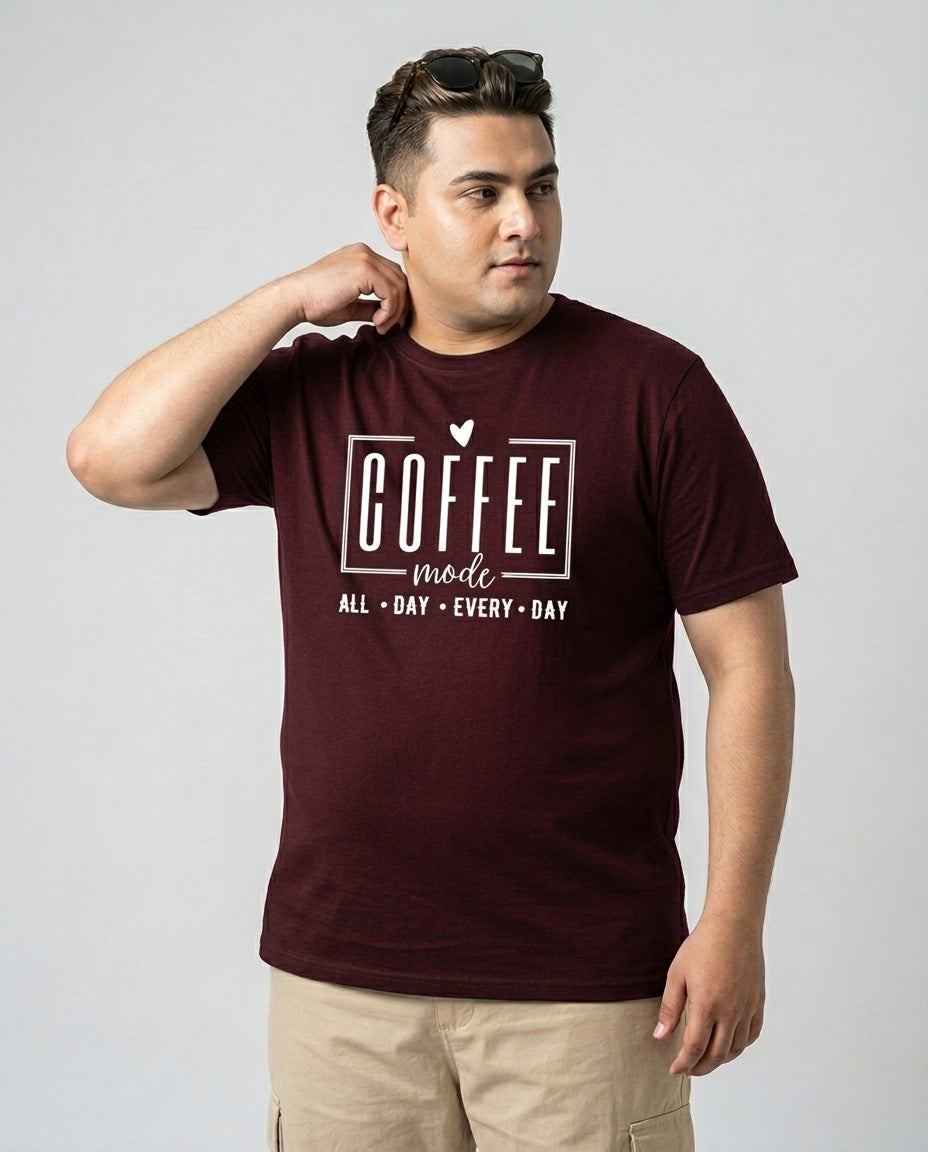 Coffee All Day Every Day Plus Size Men Premium Tee