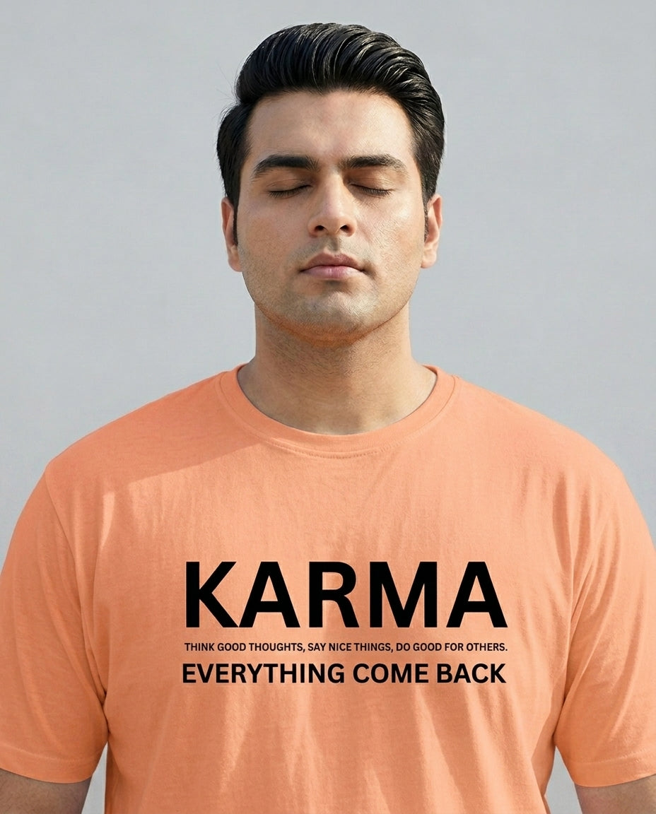 Karma Plus Size Men Premium Tee