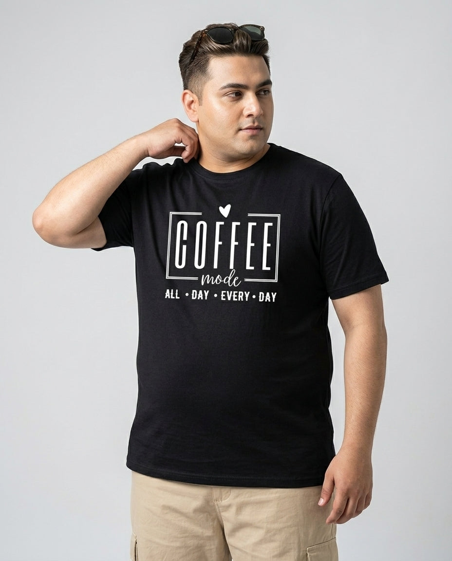 Coffee All Day Every Day Plus Size Men Premium Tee