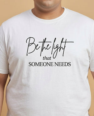 Be The Light Plus Size Men Premium Tee