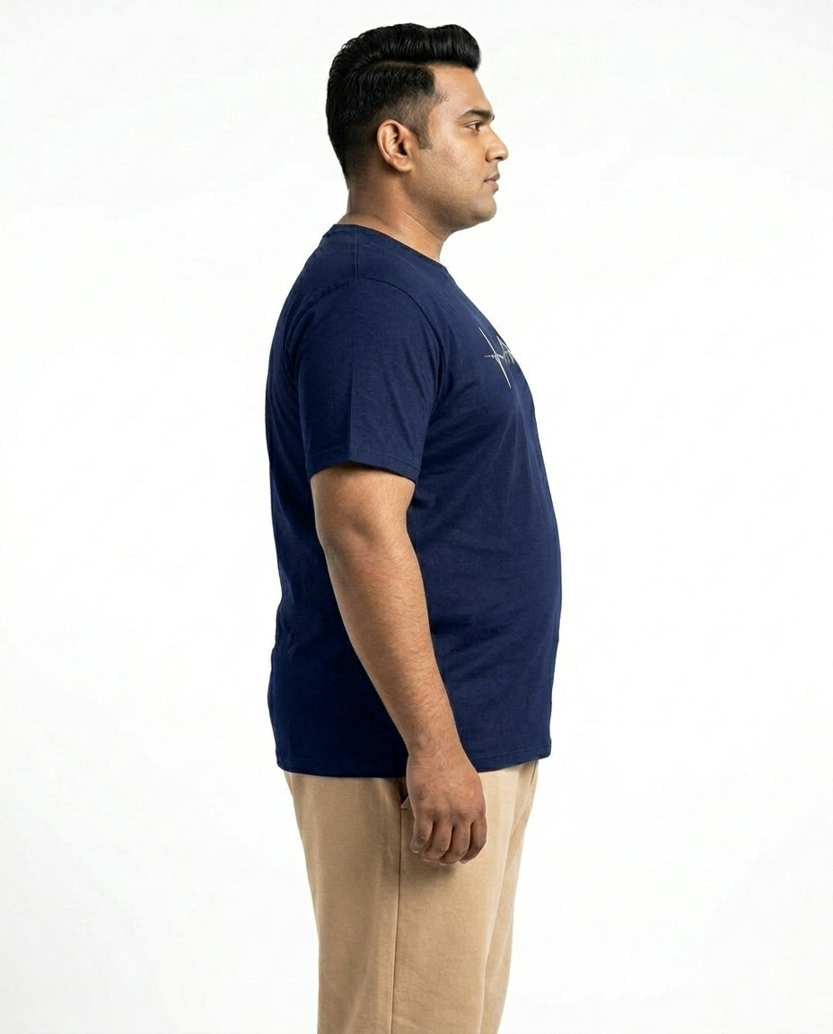 Mountain Pulse Plus Size Men Premium Tee