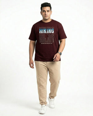 Hiking Plus Size Men Premium Tee