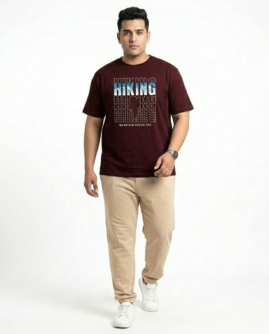 Hiking Plus Size Men Premium Tee