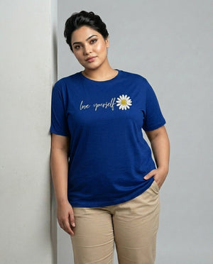 Love Yourself Plus Size Women Premium Tee