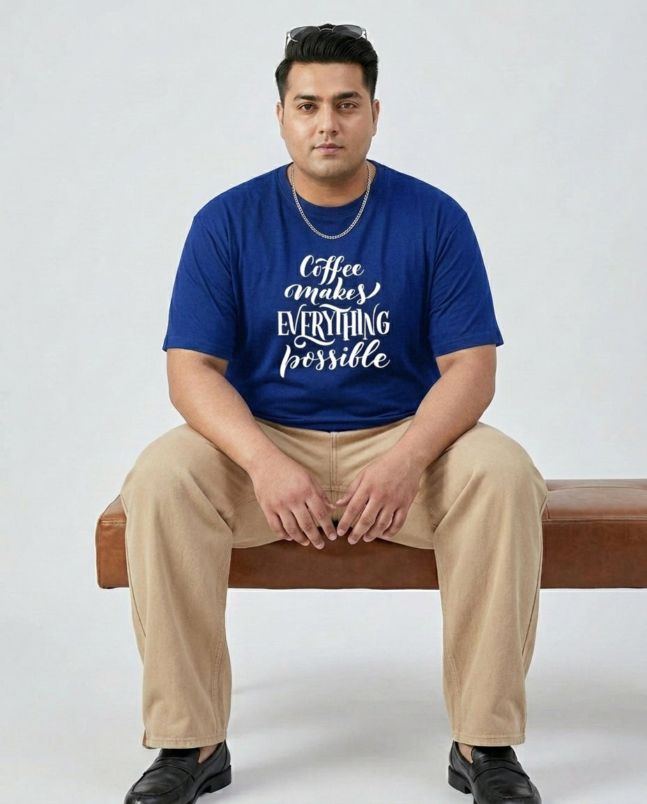 Coffee Makes Every things Plus Size Men Premium Tee