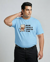May Be Coffee Is Addicted To Me Plus Size Men Premium Tee