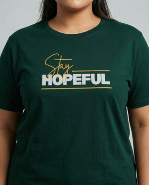 Stay Hopeful Plus Size Women Premium Tee