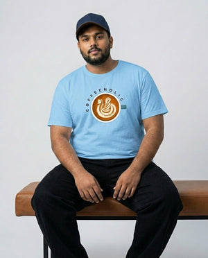 Coffeeholic Plus Size Men Premium Tee