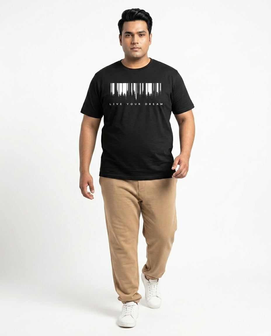 Live Your Dream Plus Size Men Premium Tee