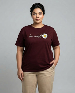 Love Yourself Plus Size Women Premium Tee